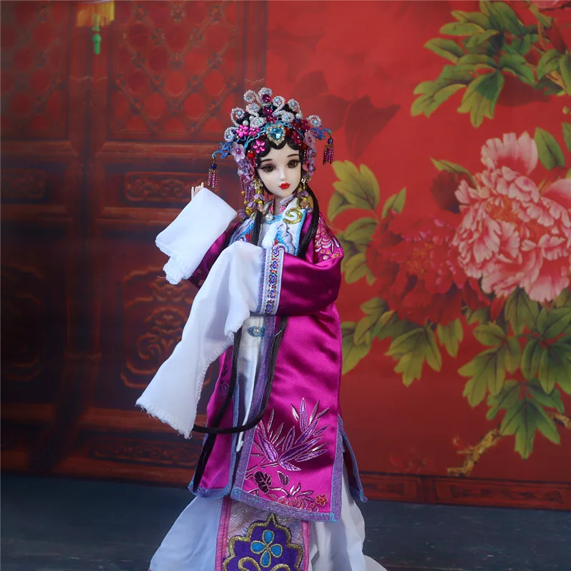 12&quot Vintage Chinese Dolls With Joints Movable Collectible Beijing Opera Yuji Doll Girl Toys Original Design | Игрушки и хобби
