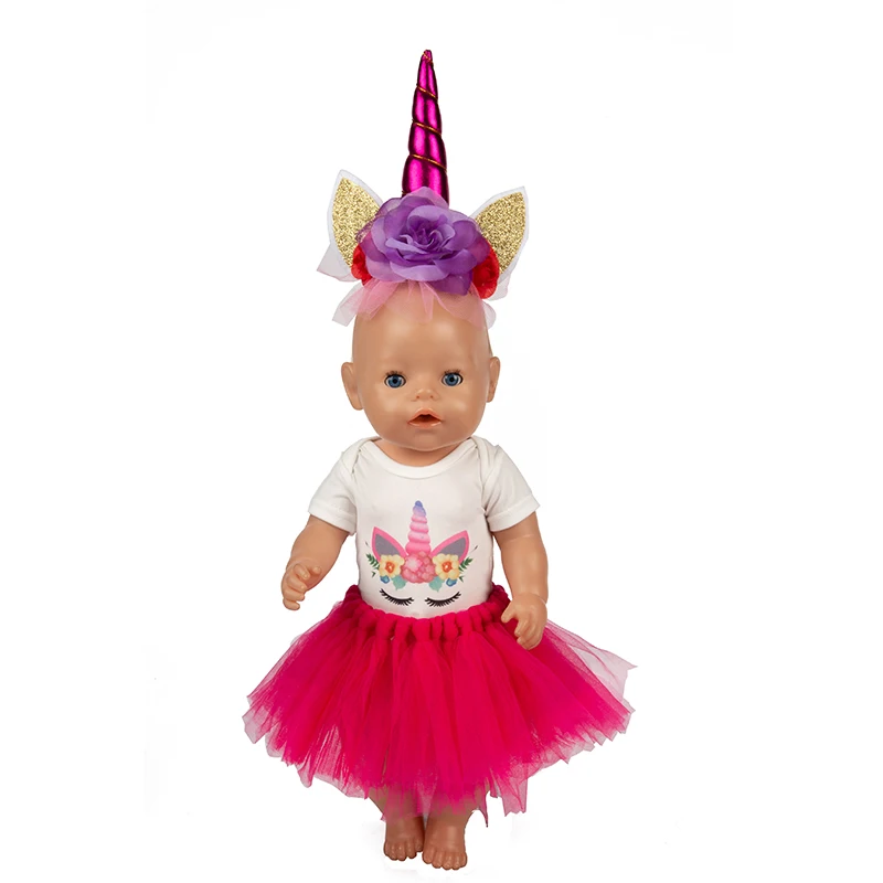 Новинка 2019 модное платье Одежда для кукол размером 17 дюймов и 43 см костюм