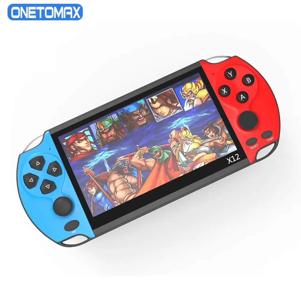 

X12 Portable Handheld Game Console 5.1 Inch Retro Game Player 8GB Preinstalled 1500 Free Games Support TV Out Video Game