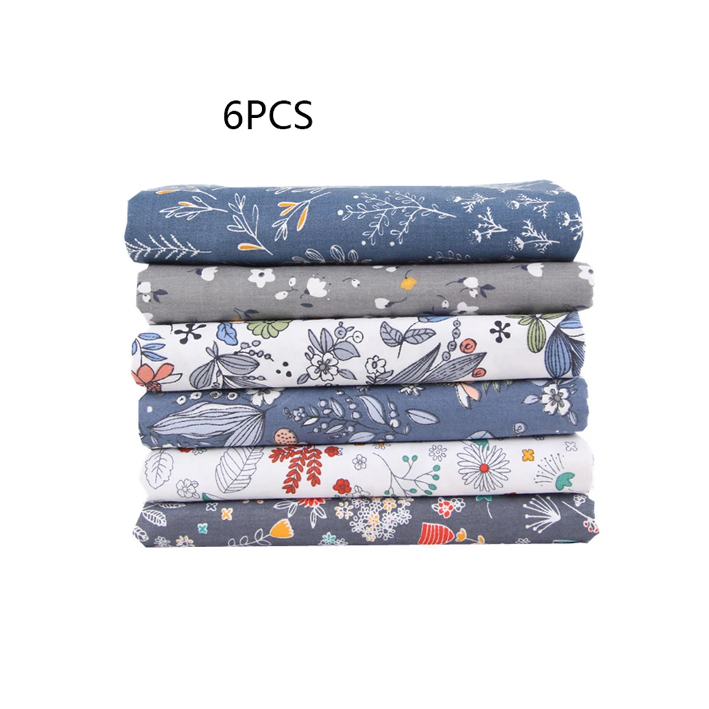2 шт. хлопковая ткань с цветочным узором дышащая Лоскутная наборы тканей DIY