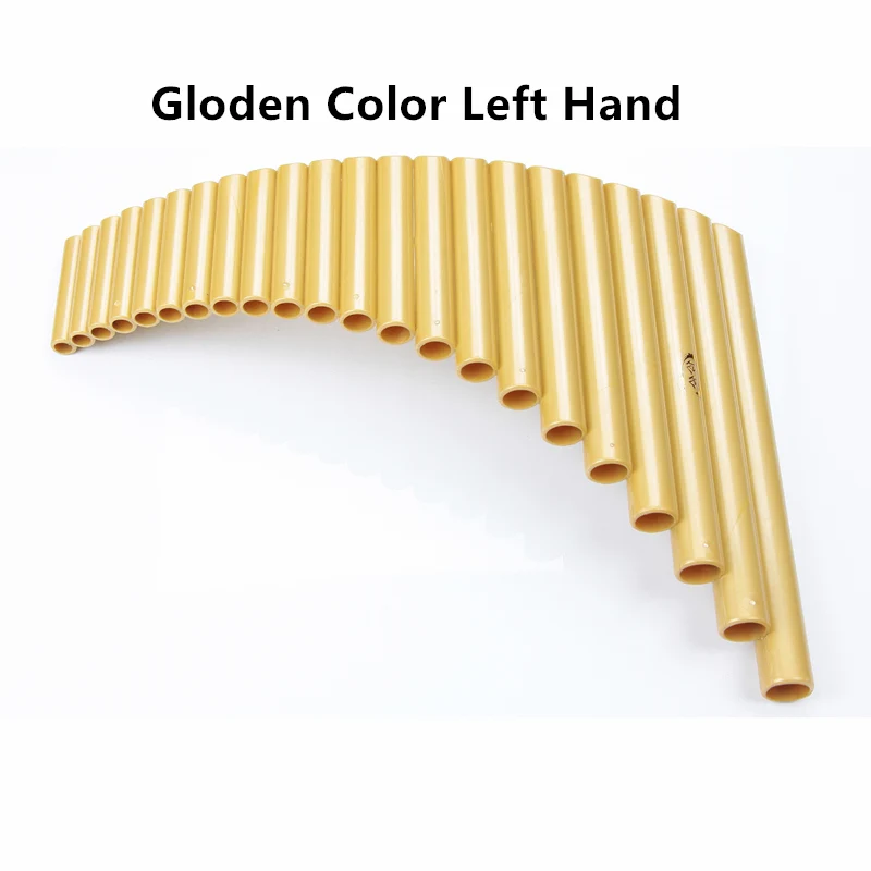 Golden Left Hand UU panflute 22 трубы ABS пластик panges G ключ Pan флейта, музыкальные инструменты, 7 цветов, сковорода flauta - Цвет: Golden Left Hand