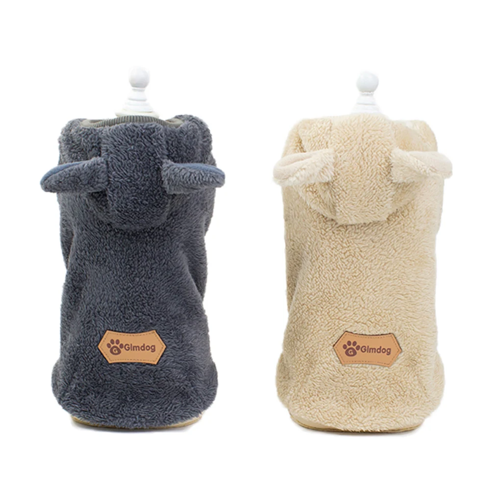 Одежда для собак Милая кошка собака зимняя толстовка одежда домашних животных