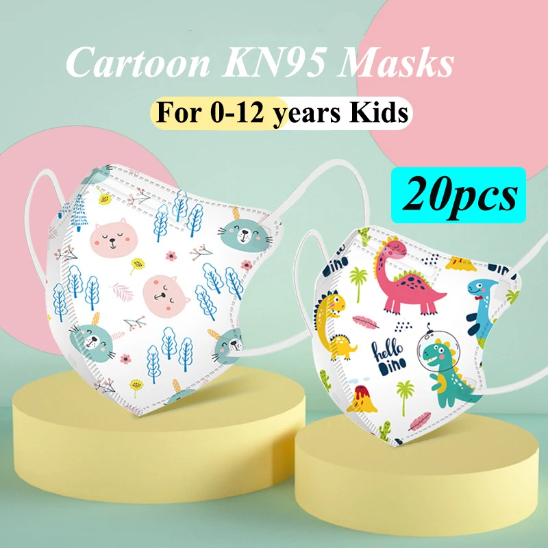 Kn95 Children Kids Face Mask N95 respirator kn95mask Breathable Dinosaur Cartoon 3D Printed Kawaii Child Boy Girls Mouth | Красота и
