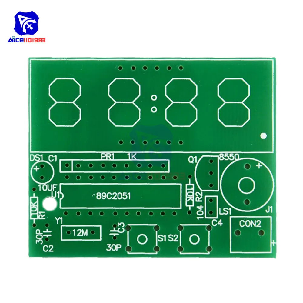 Diymore AT89C2051 цифровые 4-битные электронные часы набор электронных компонентов DIY Kit |