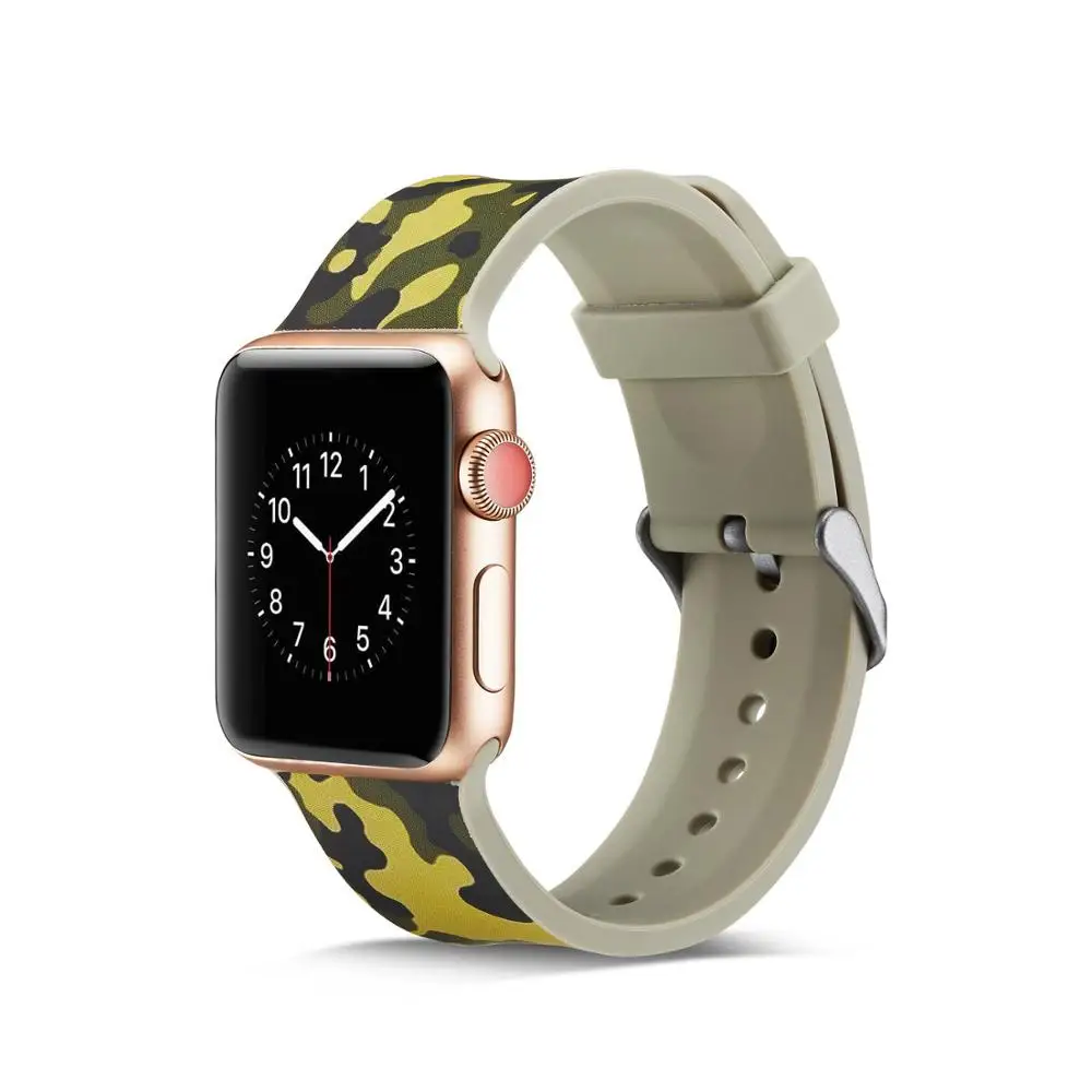 Ремешок силиконовый для Apple Watch 38 мм 40 42 44 мм|Ремешки часов| |