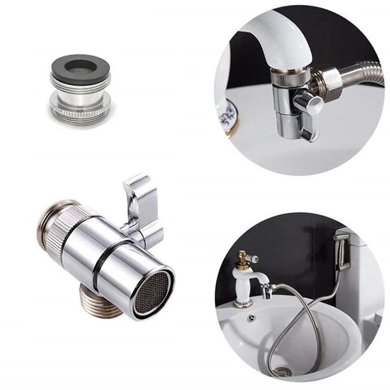 Смеситель для ванной и душа кран с распылителем двухскоростной Регулируемый