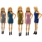 Оригинальная модная одежда для кукол Барби Мерцающая стильная одежда принцессы для девочек блузка платье юбка 29 см 16 куклы игрушки аксессуары