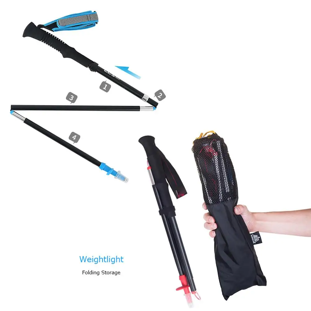 2 шт./лот противоударной защитной плёнки палки для скандинавской ходьбы складные