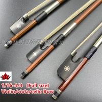 student violinviolacello bow 116 44 full size brazilwood fiddle bow ebony frog natural mongolia horsehair beginner use