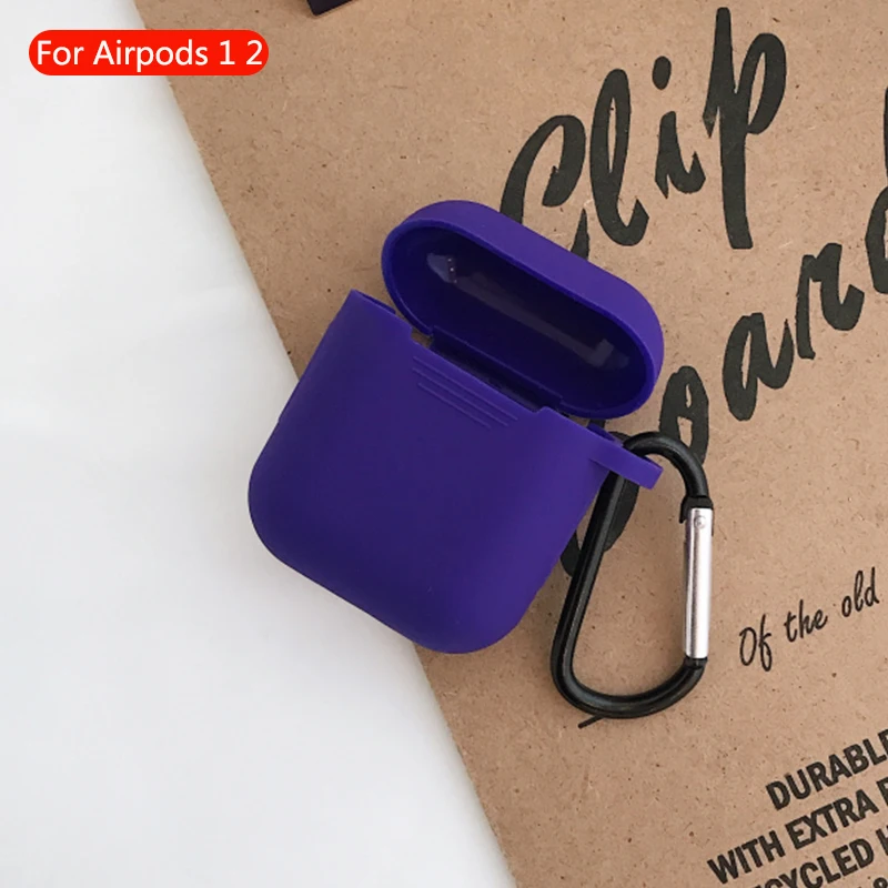 676 Беспроводной чехол для гарнитуры Bluetooth, прозрачный чехол для Apple Airpods 2, мягкий силиконовый кожаный защитный чехол для наушников Airpod, аксессуары - Цвет: 676