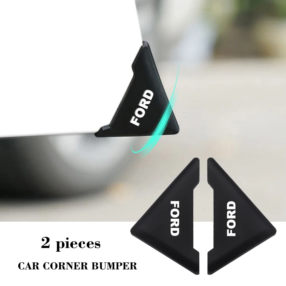 

2Pcs Silicone Car Door Corner 90 Degree Angle Cover Anti-Scratch Protector For Ford Fiesta EcoSport ESCORT Ranger Mondeo Mustang