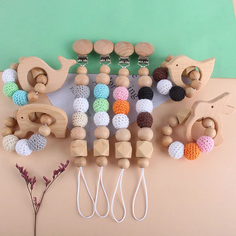 XCQGH пустышка-пустышка пустышка зажимы для соски экологически чистый деревянный