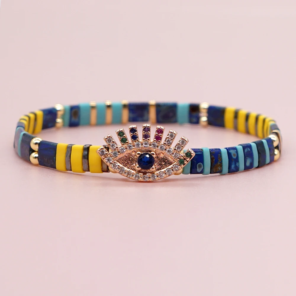 Go2BoHo Miyuki Tila браслет из бисера модные ювелирные изделия роскошные стразы Турецкий