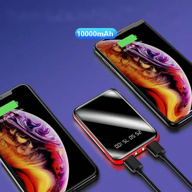Mi ni power Bank 10000 мАч usb зарядка портативное зарядное устройство Внешний аккумулятор