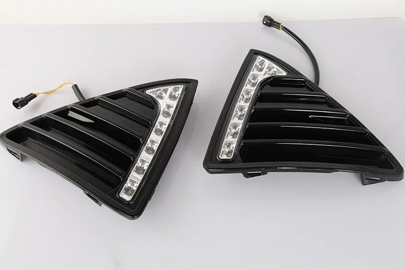 Автомобиль стайлинг DRL Для Ford Focus 3 2012 2013 2014 Дневные Ходовые Огни Противотуманные