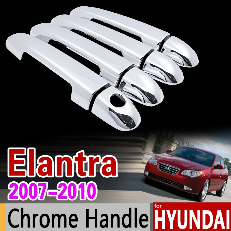 Набор с хромированной ручкой для Hyundai Elantra 2007 2010 HD набор отделкой и синими