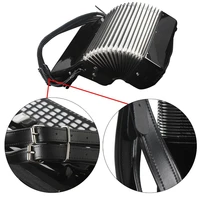 1 pair adjustable leather accordion shoulder straps belt black adjustable length for accordions universal
