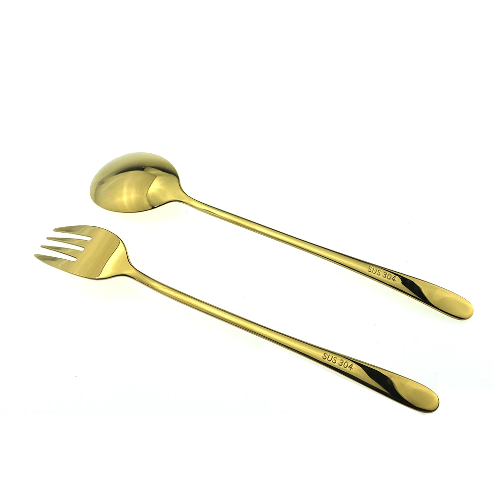 Набор разноцветных столовых приборов из нержавеющей стали с радужным покрытием 6