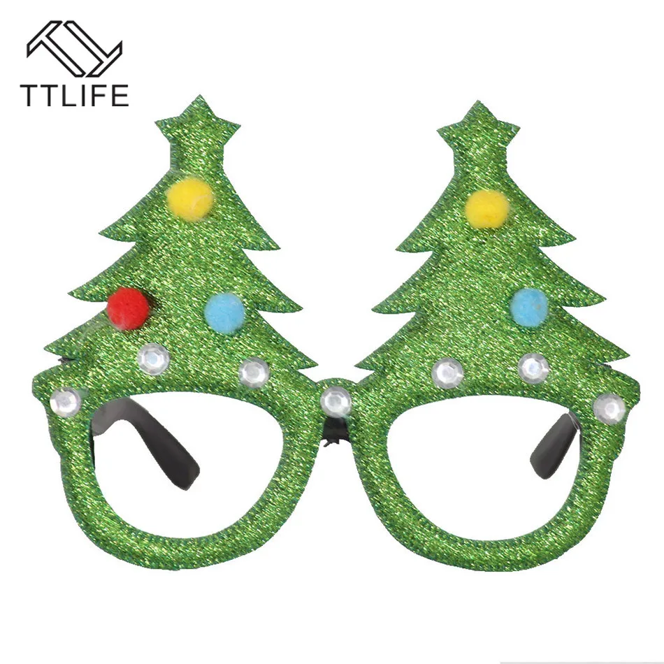 Рождественские украшения TTLIFE для домашнего декора новогодние очки повязка на