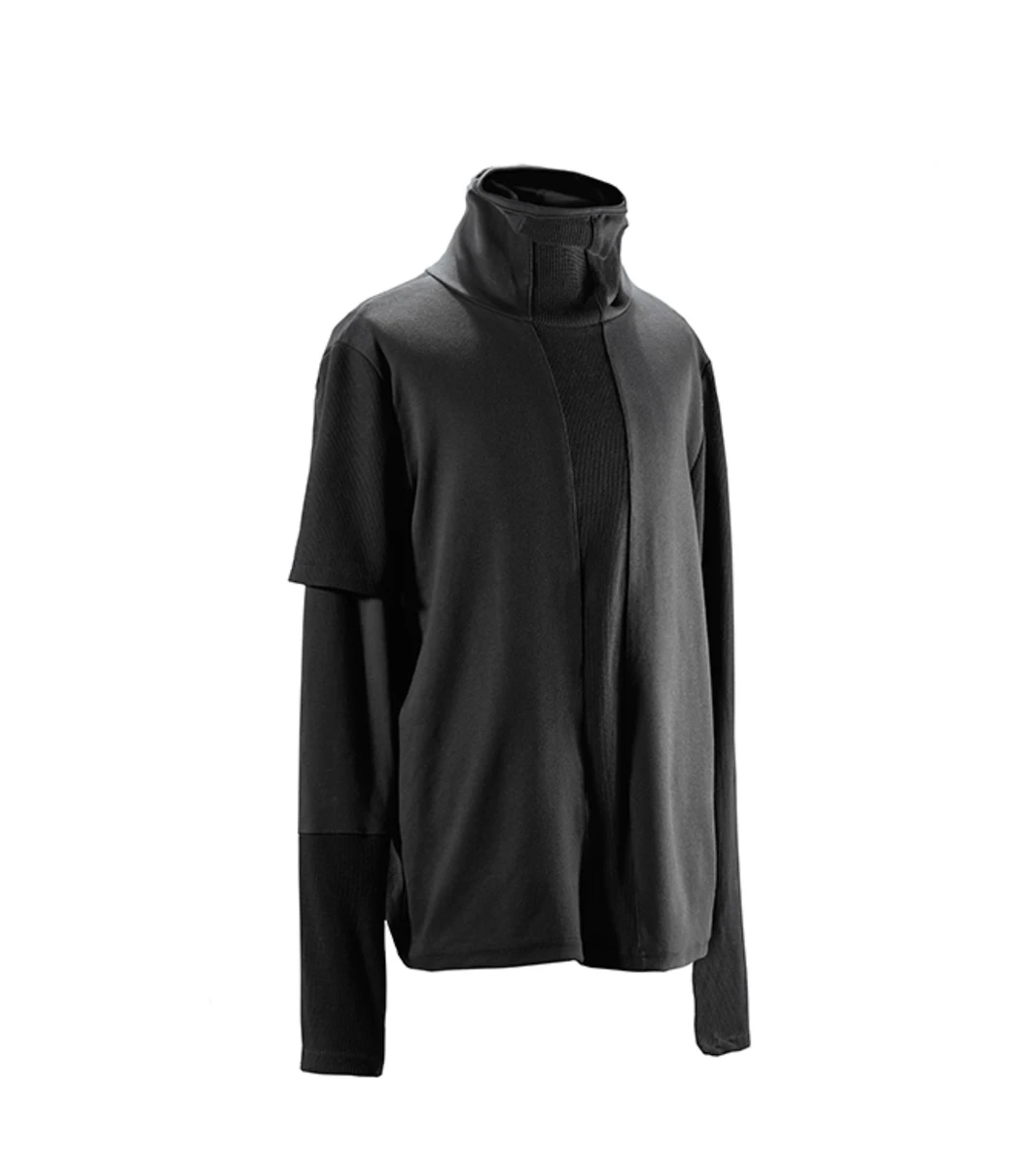Reindee lusion deconstructed high collar t turtleneck  therma insulation techwear darkwear ninjawear streetwear