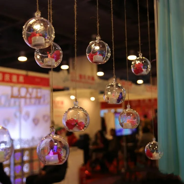 Прозрачный акриловый шар для вазы, чаши, висячего террариума для воздушных растений, контейнера для свечей и декорирования свадебной вечеринки на дереве Манзанита.