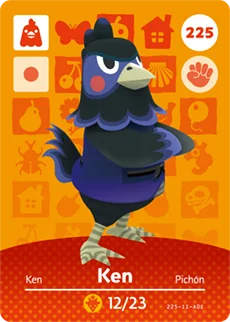

9pcs Chickens Animal Croxxing New Horizons Villager Cards Knox Ken Becky Ava NFC Game Cards NS Switch WiiU