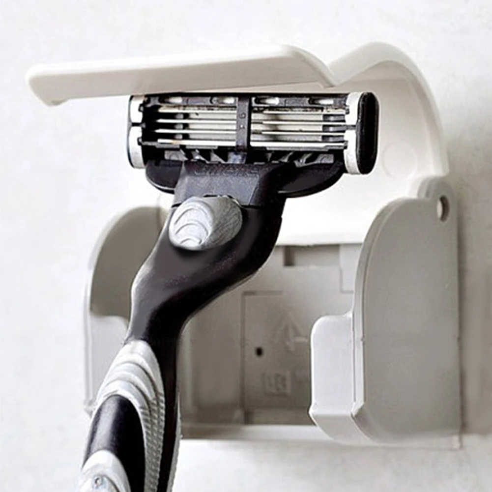 

Shaver Holder Razor Holding Device Shave Hangers Dustproof Shaving Razor Rack with Suction Cup Shaving Rack