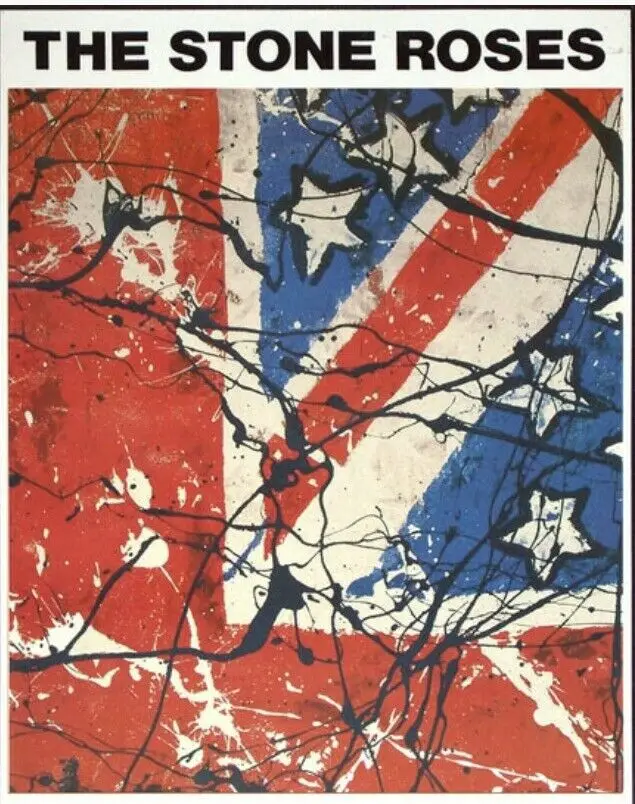 Stone Roses Rare Vintage 1989 Silvertone Records Promo Silk Poster Wall Sticker Decoration Gift