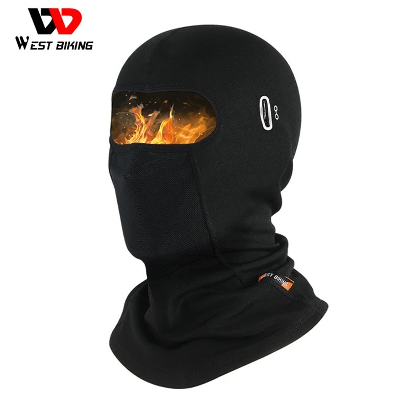 

Зимняя Теплая мужская шапка WEST BIKING, велосипедное снаряжение, ветрозащитный мотоциклетный шлем, подкладка, дышащая Балаклава, маска для лица, головной убор