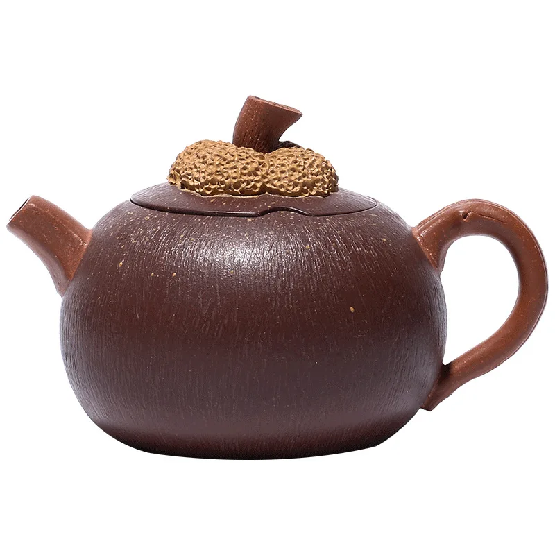 

Yixing purple clay handmade bionic bamboo teapot