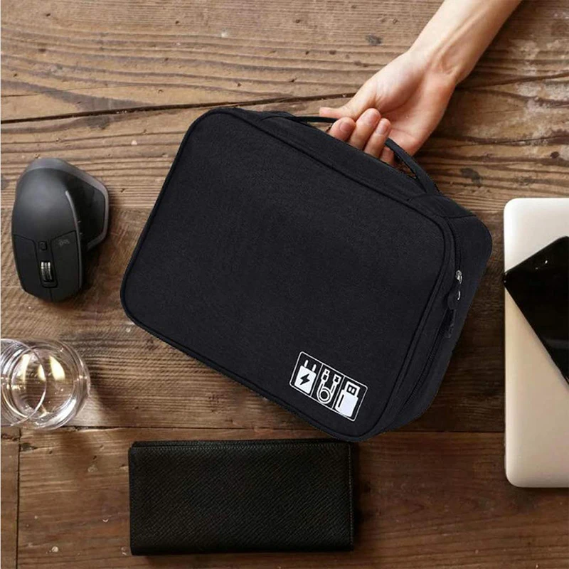 Rantion дорожная сумка для хранения комплект кабель для передачи данных power Bank электронные аксессуары цифровой гаджет устройства разделитель Органайзер контейнеры