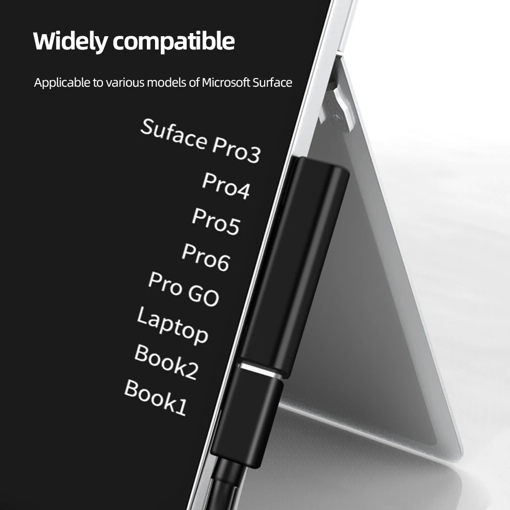 ! Переходник ACCEZZ USB C PD гнездо типа для быстрой зарядки Surface Pro 3 4 5 6 7 Go Book магнитный