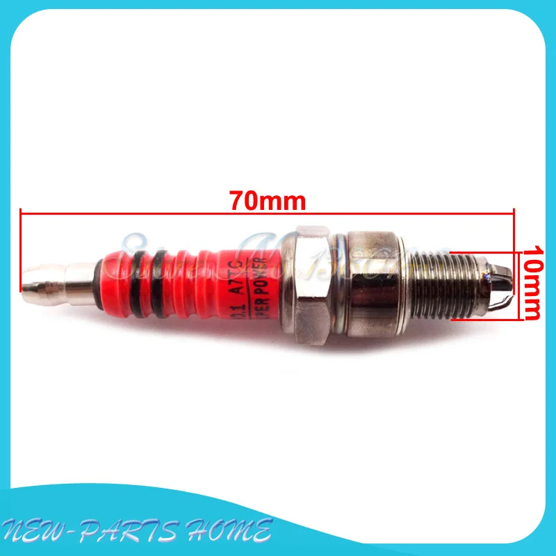 3 электрода полюса зажигания Свеча A7TC для питбайка квадроцикла мопеда скутера