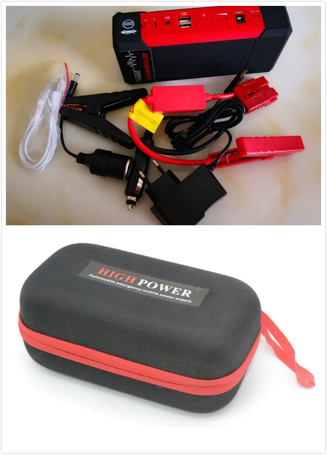 Мощное пусковое устройство для автомобиля 12 В внешний аккумулятор 2000 А 80000 мАч