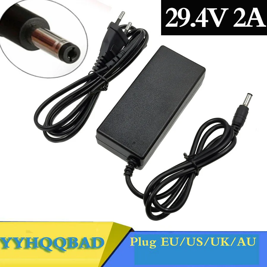 Yyhpegbad Carregador de Bateria de Lítio 29.4v 2a para Scooter Elétrica 24v 25.2v 25.9v Série Carregador de Bateria Li-íon