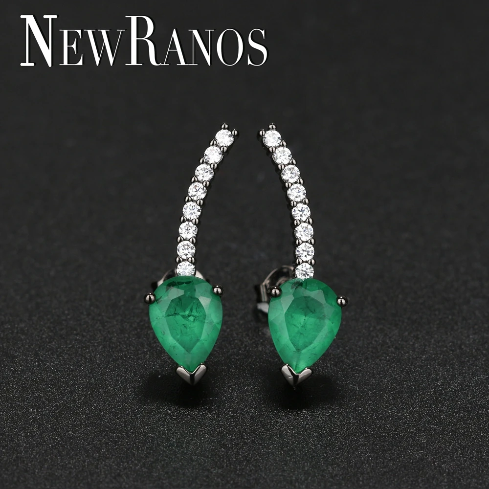 Серьги Newranos из сплава камня серьги в виде капли воды с фианитом модные ювелирные
