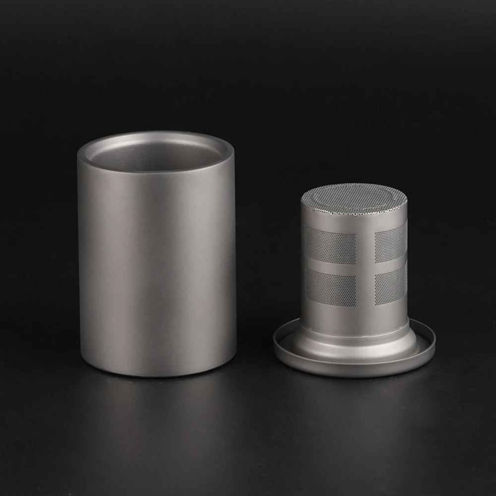 Lixada чайник с ситечком уличная посуда 180 мл Двойная Стенка титановый со съемной