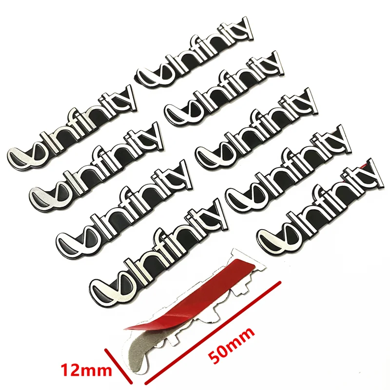 Металлическая алюминиевая 3D наклейка-этикетка для Infiniti Hi-Fi динамиков значков