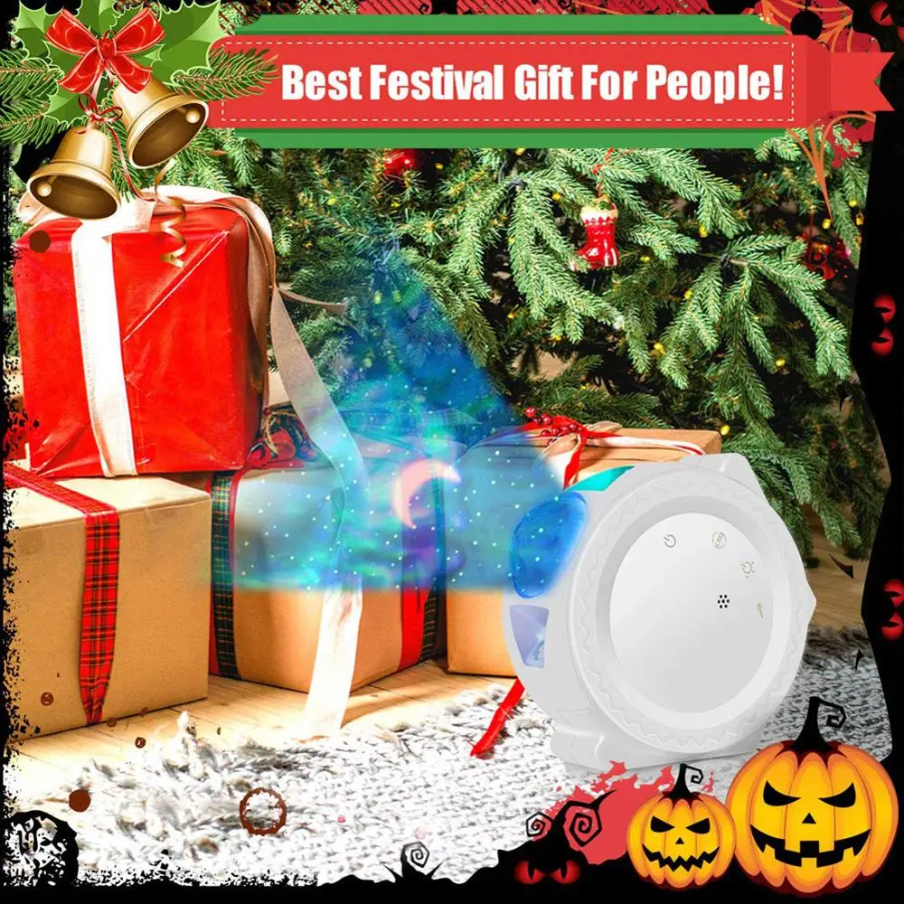 Звездное небо проектор светильник светодиодный туманность облако Ночной