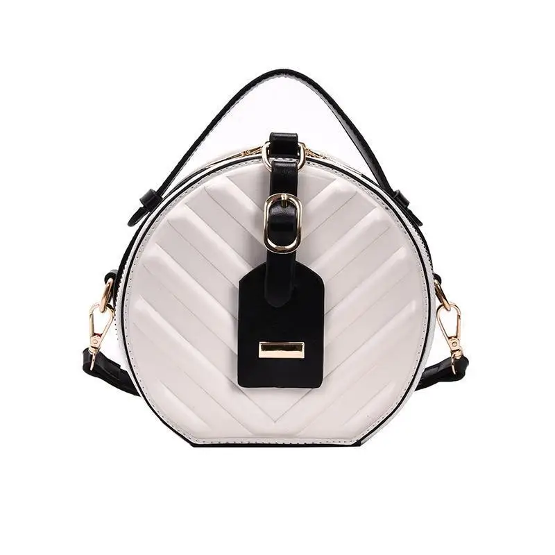 

Round Shape Crossbody Bags For Women PU Leather Women's Handbags Luxury Designers Female Shoulder Bags