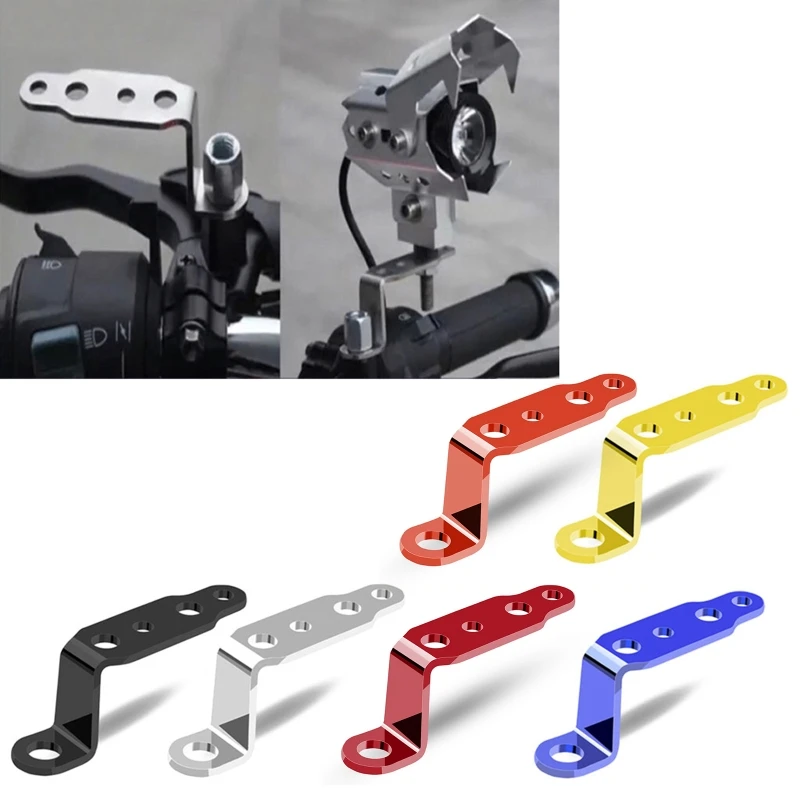 

1 Pc Motorbike Extension Bracket Universal Motorcycle Headlight Mount Bracket Holder Extensible Adjustable Motor Fork Mount