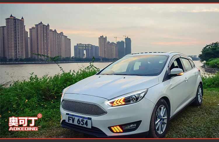 Фара для автомобиля Ford Focus 4- фокус головной светильник s противотуманный светильник дневной ходовой светильник DRL H7 светодиодный Биксеноновая лампа автомобильные аксессуары