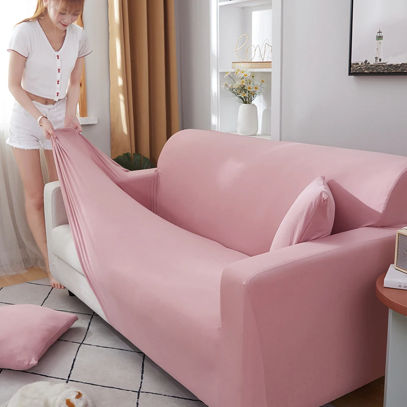

Elastic Plain Solid Sofa Cover Stretch Tight Wrap All-inclusive Sofa Cover for Living Room funda sofa Couch Cover ArmChair Cover