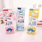 Эллен, 1 шт., милые, миленькие в японском стиле (Каваий), большой бутылки из-под молока, синего, желтого, розового цвета из искусственной кожи Карандаш Чехол пенал для карандашей для бизнес планирования школьные принадлежности канцелярские товары