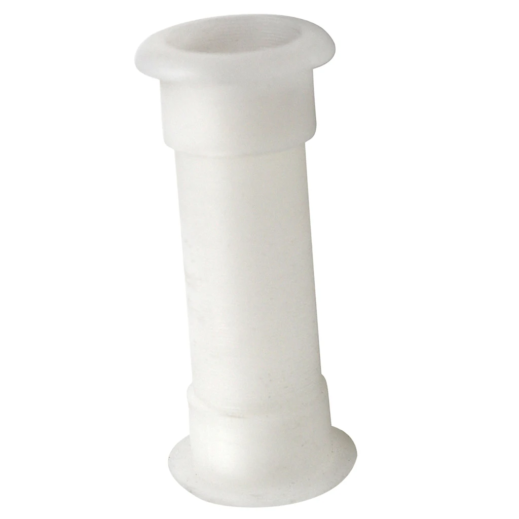 3/4 Inch Plastic Thru-hull Drain Tube - Concave Head for Transom Motorwell | Marine Hardware