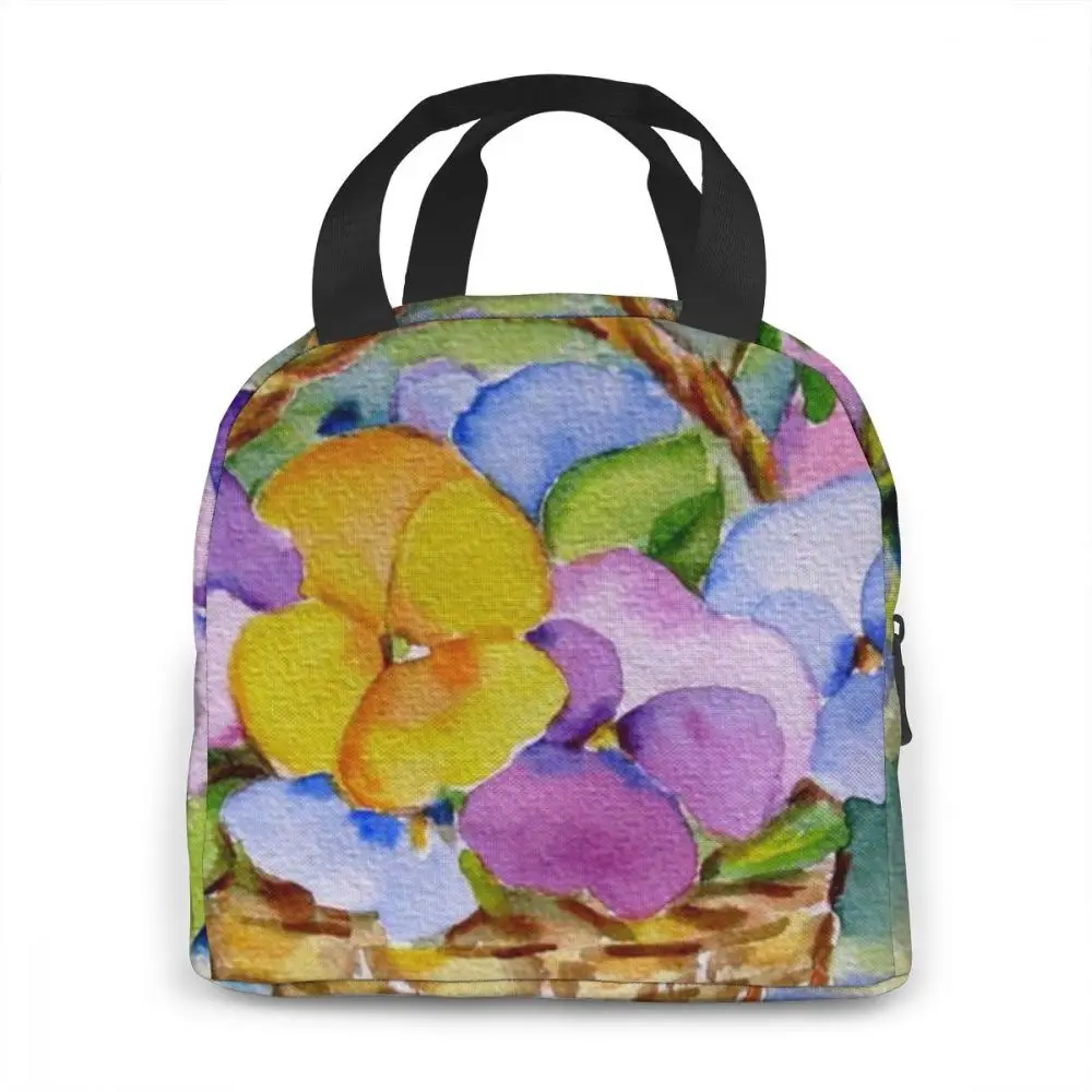 Бесшумные изоляционные холодные тюки Термосумка для ланча сумка-тоут цветочный