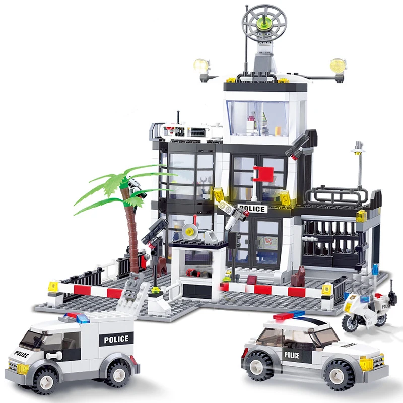 Городской пожарный бой строительные блоки наборы пожарная станция городской