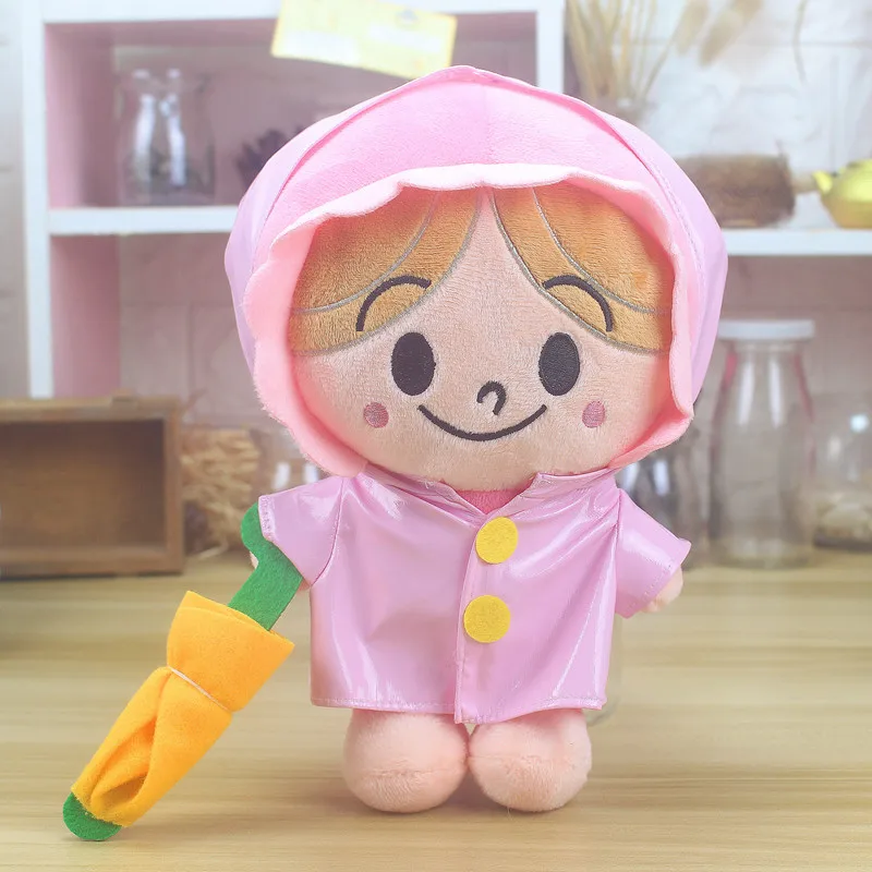Плюшевые игрушки куклы мультфильм Anpanman Baikinman как дождь платье зонтик плащ