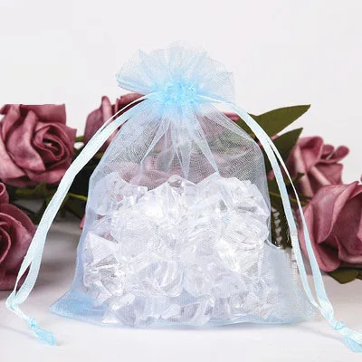 

100pcs 7x9cm 9x12cm 13x18CM 15x20cm Organza Bags Jewelry Packaging Bags Wedding Party Decoration Drawable Bags Gift Pouches