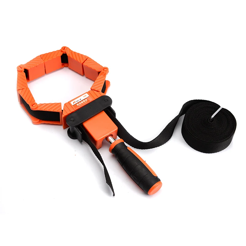 Band Clamp with Extra 4pcs Corner Jaws Woodworking Frame Strap Holder Irregular Shapes Angle Belt Clamps | Обустройство дома